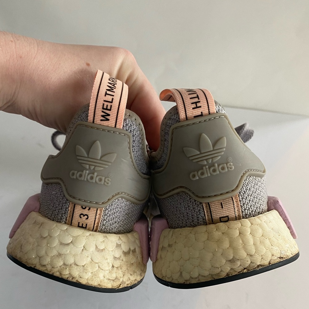 Adidas NMD R1 Light Granite Grey Women’s Athletic Shoes - Picture 7 of 10